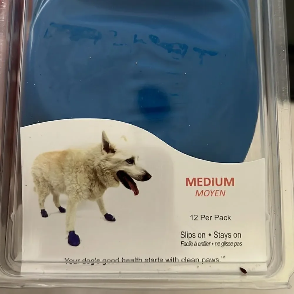 PawZ Rubber Dog Boots NEW in package Dogs Medium size paws 2.5” - 3”